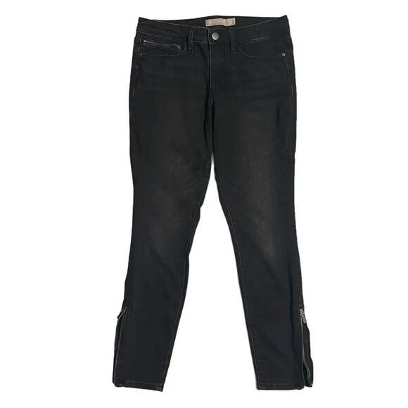 Athleta Sculptek Ultra Skinny Jeans, Size 4P. Grey Carbon Wash, near black. Zip - Picture 12 of 16